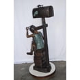 thumbnail image 6 of Mailbox - Girl sitting on books and reading -  Size: 26"L x 22"W x 53"H., 6 of 10