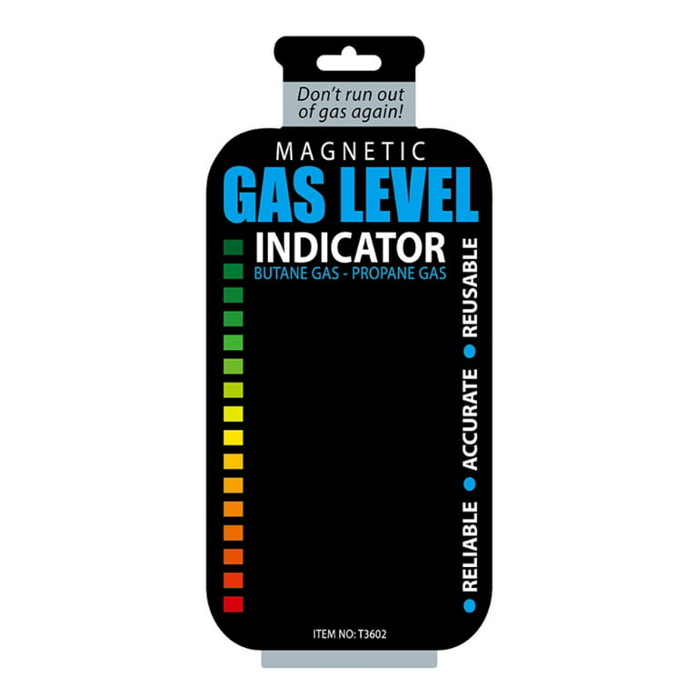 Propane Butane LPG Fuel Gas Tank Level Indicator Magnetic Gauge Caravan  Bottle Temperature Measuring Stick (Black)