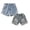 Blue 1PCS & Blue 1PCS, variant on XEGLSBU 2 Pack Girls Denim Shorts Summer Casual Loose Fit Play Shorts with Ruffle for Liitle Girls Size 6-7 Years
