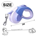 thumbnail image 2 of Correa retráctil para perros con linterna LED, correas de seguridad para perros de 10 pies (morado), 2 of 5