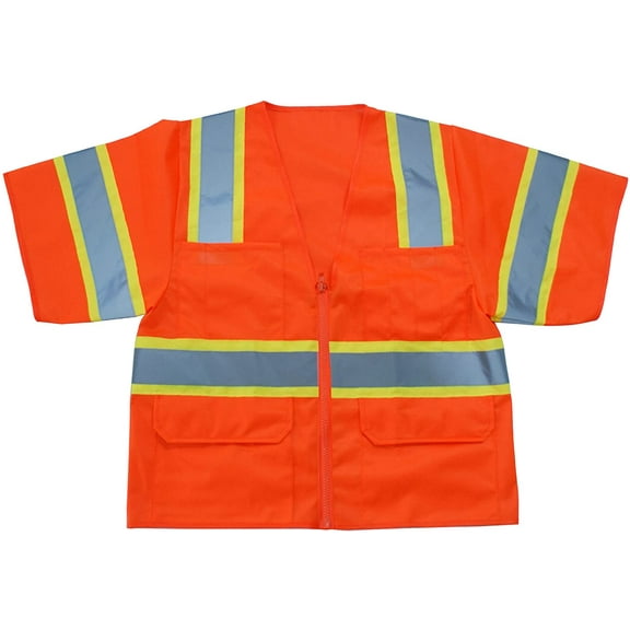 Graintex SV1475 Class 3 Safety Vest, Orange Color, 4XL