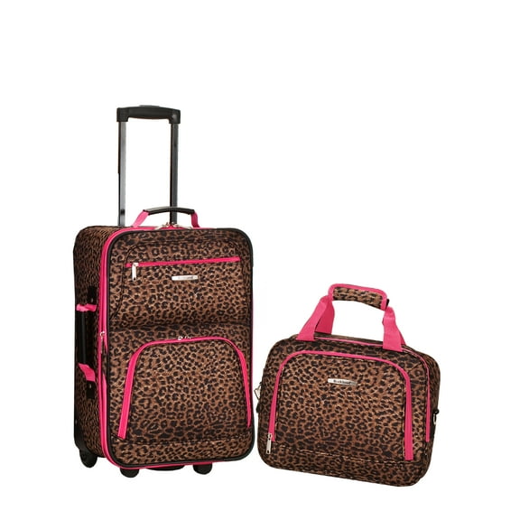 Rockland Fashion Softside Upright 2 Piece Luggage Set F102