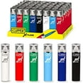 thumbnail image 1 of Clipper Reusable Lighter, Jet Flame Refillable Lighters, Solid Colors Collection, Display of 48 Units (6 Colors), Customizable, 1 of 1
