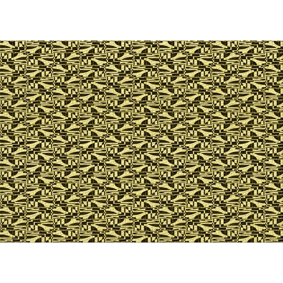 Ahgly Company Indoor Rectangle Patterned Blood Night Red Area Rugs, 4' x 6'