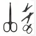 thumbnail image 3 of Ofertas Únicas 1 Pc Tijeras Redondas para Mujeres Tijeras Recortadoras de Cejas para Salón de Belleza Acero Inoxidable Negro, 3 of 3