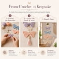 thumbnail image 5 of Butterfly Crochet Hanging DIY Kit Ornament, Garden Theme Indoor Pendant Decor Crochet Craft Kit with Yarn Crochet Hook and Instructions, Handmade Beginner Decorations for Window Porch Wall (A), 5 of 9