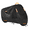 Black, variant on Universal Motorcycle Cover Waterproof Outdoor All Season Protection with Reflective Strips and Lockholes, Sze M, 79x35x39 inch