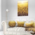 thumbnail image 3 of Designart Blooming Sunflowers At Sunset - Landscape Printed Throw Pillow - 12x20, 3 of 5