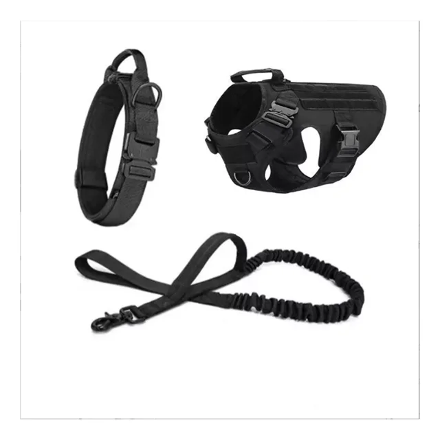 Juego De Correa Y Collar Con Arnés Para Perros Táctico