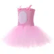 thumbnail image 4 of Vestido de tutú de conejo de Pascua rosa, disfraz para niñas pequeñas, ropa de fiesta de cumpleaños, bonito vestido de princesa de tul con conejo, 4 of 5