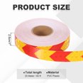 thumbnail image 2 of Uxcell Reflective Tape, Self-Adhesive Trailer Reflector Tape Waterproof Warning Sticker Yellow-red 1 Inch x 82 Feet, 2 of 6