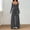 Gray, variant on Morttic Women's Off Shoulder Halter Tie V-Neck Long Sleeve Jumpsuit – Ruched High Waist Wide Leg Casual One Piece Black,S
