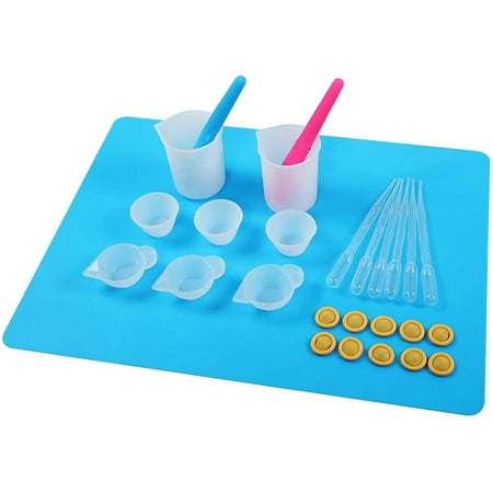 Resin Mixing Cups Kit With 100ml Silicone Measuring Cups, Spoons ...