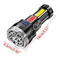 thumbnail image 3 of Matoen LED Flashlight USB Rechargeable, High Lumens Tactical Light with Sidelight, Zoomable Handheld Super Brightest Flashlights for Outdoor Camping, 3 of 9