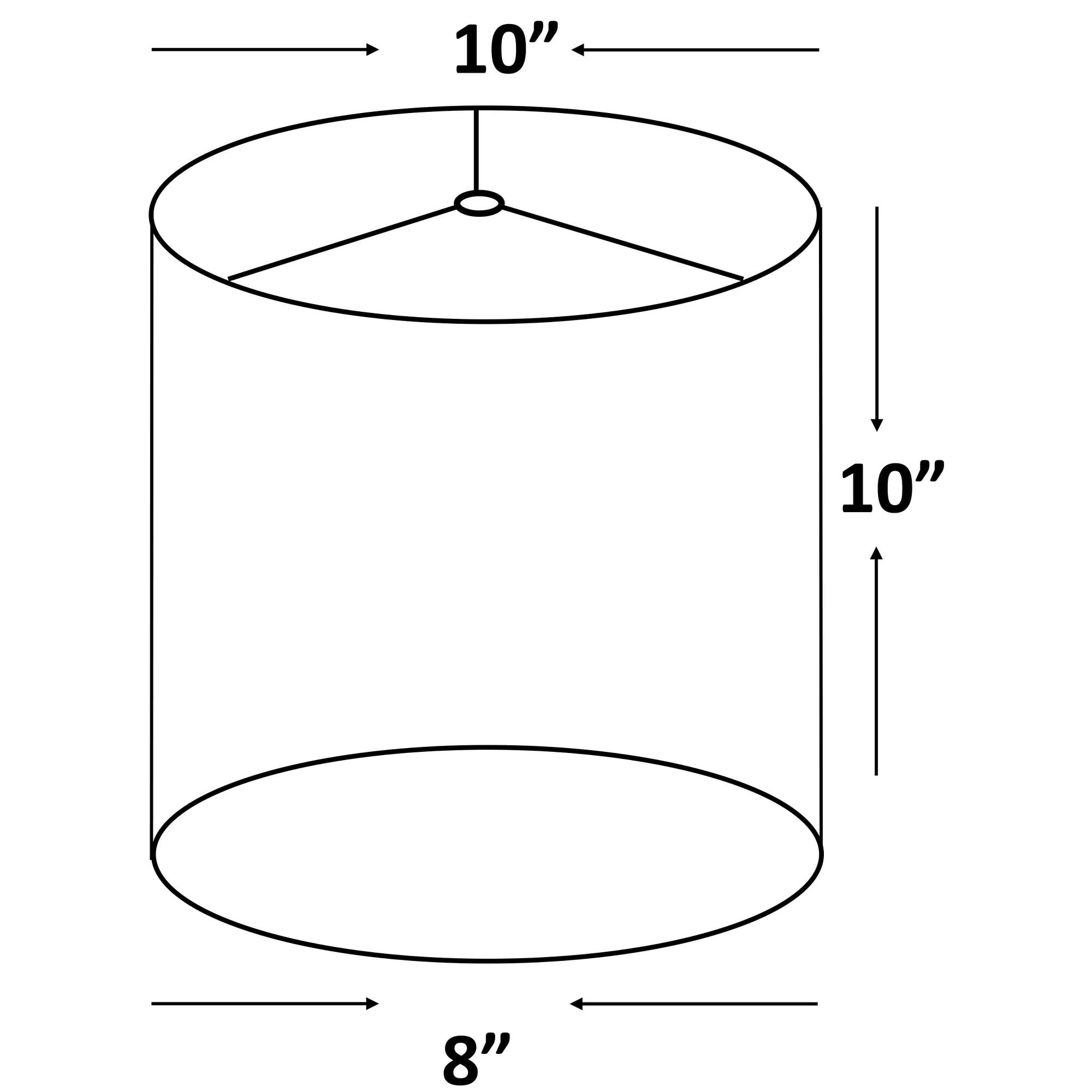 Classic Drum Smooth Linen Lamp Shade, 8" to 16" Bottom Size Natural 14"