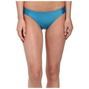Vix Women's Solid Blue Ocean Scoop Bottoms Blue Ocean Swimsuit Bottoms MD