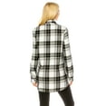thumbnail image 3 of Haute Edition Women's Long Button Down Flannel Tunic Shirt with Plus, 3 of 4