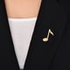 thumbnail image 5 of Pasador de nota musical adorno de nota musical chapado en oro textura exquisita decorativo multiusos para la familia ANGGREK Otros, 5 of 8
