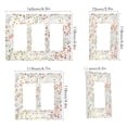 thumbnail image 2 of Yayeee Rocker Switch Wall Plate 2-Gang 4.7"x4.6" Home Decorative Outlet Cover, Small Floral Pattern, 2 of 6