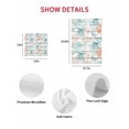 thumbnail image 7 of Teal Red Jellyfish Coastal Kitchen Dish Towels for Drying Dishes Set of 2, Vintage Beach Coral Starfish Nautical Waffle Weave Microfiber Hand Tea Bathroom Towels Quick Dry & Absorbent Towel 12x12, 7 of 7