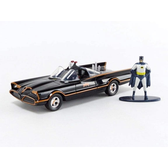 Batman Jada Toys 1966 Classic TV Series Batmobile and Batman Action Figure Set (1.65")