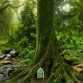 thumbnail image 6 of Clearance! Under $5 Fairy Door and Windows for Trees, Miniature Gnome Home Window and Door for Trees Yard Art Garden Sculpture Decor, 6 of 9