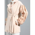 thumbnail image 5 of Beige - Fully Lined - Shawl Collar - Jacket - Refka, 5 of 5