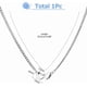 thumbnail image 2 of Collar porta anillos de doble corazón, de acero inoxidable, con clip y cierre de esposas, ideal como regalo para esposa, prometida, enfermera o dama., 2 of 9