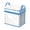 Blue, variant on Transparent Storage Box,Plastic Comic Books Organizer,Collapsible Book Display Case with Lid and Lifting Handle,9x9x6.6 inch Heavy-Duty Handheld Books Supplies Organising Box (Grey)