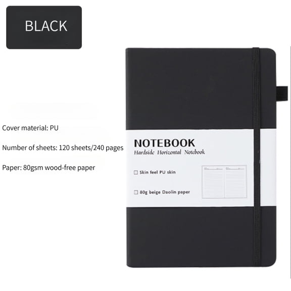 A5 Journal Notebook, 240-Page Lined Notebook for Writing, Note Taking, Travel, Business, Work & School, 5.7" x 8.3" Diary Notepad for Women & Men