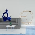 thumbnail image 2 of Figura de pensador abstracto,Estatua de pensador abstracto,decoración para el hogar,Estante de almacenamiento de pared,Estantería colgante de pared de metal de 3 niveles para decoración de, 2 of 8