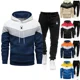 thumbnail image 2 of 2024 ropa de hombre, sudadera informal, traje, sudaderas para hombre, sudaderas con capucha Tricolor diarias, chándal deportivo para correr de alta calidad, 2 of 5