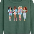 thumbnail image 3 of Barbie - Retro Barbies - Women's Lightweight French Terry Long Sleeve Shirt, 3 of 5