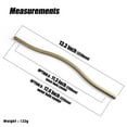 thumbnail image 2 of Goo-Ki Double Hole Centers (11.3''/12.6'') Champagne Bronze Cabinet Pulls, Zinc Alloy Cabinet Handles for Drawer Cupboard Wardrobe, 6 Pack, 2 of 7