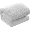 thumbnail image 3 of Nanshing Textured Geometric Pattern 7 Piece Cassy Comforter Set, Grey, King, 3 of 5