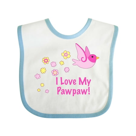 

Inktastic I Love My Pawpaw! Gift Baby Girl Bib