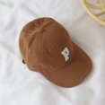 thumbnail image 4 of Summer Children‘s Hat Korean Version Simple Fashion Versatile Letter Cap Baseball Casual Solid Hat Black, 4 of 5