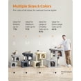 thumbnail image 2 of Cat Tree 29.1 Inch Cat Tower with Large Perch, 2 Cat Caves, Scratching Post for Kittens up to 11 lb, Light Gray, 2 of 9
