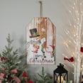thumbnail image 3 of 19.5" Snowmen Merry Christmas Wall Sign, 3 of 7