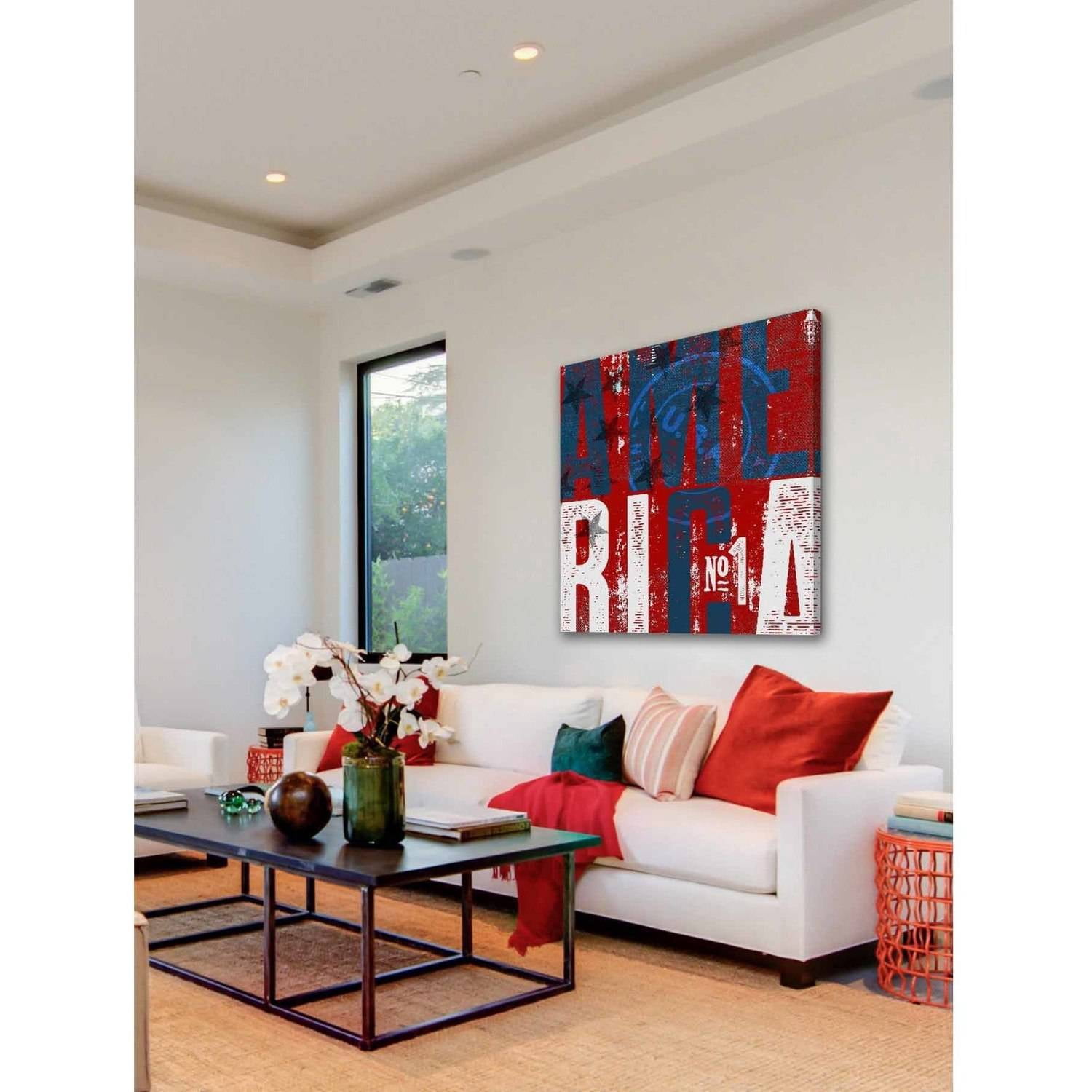 "America No.1" Painting Print on Wrapped Canvas