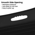 thumbnail image 5 of StarQualityBargain 2Pack Snow Sled with Handles and Ropes, Slippery Plastic Downhill Durable Snow Sled For Kids and Adults, Outdoor Fun, 48''x18'' - Black, 5 of 8