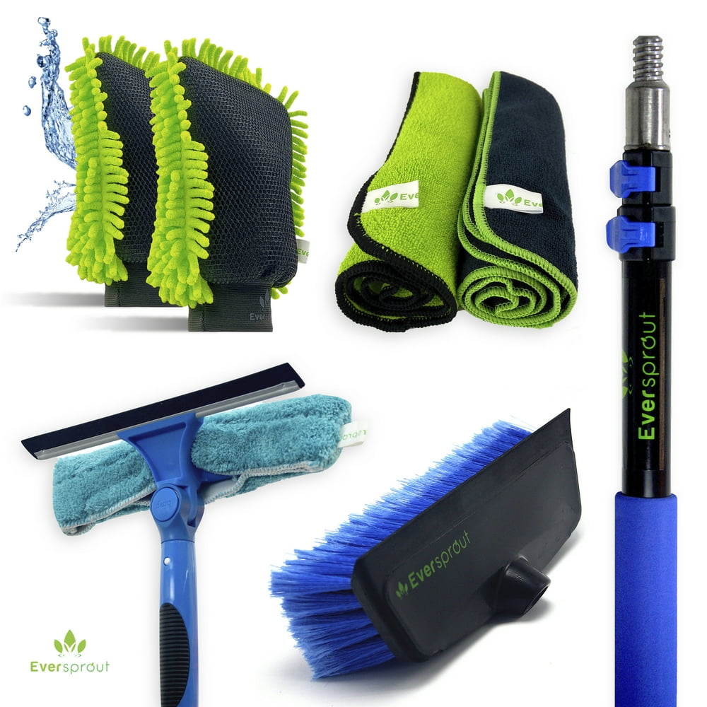 EVERSPROUT Premium Car Wash Kit NoScratch Scrub Brush Pro, Swivel