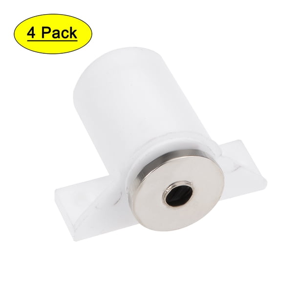 Uxcell Pestillo Magnético para Puerta del Mueble 29x32x17mm ABS Metal Blanco 4 Pack