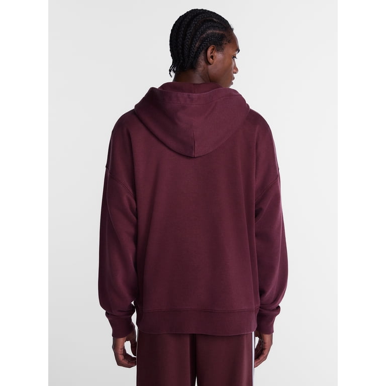 No Boundaries Men's Boxy Oversized Zip Hoodie photo 4