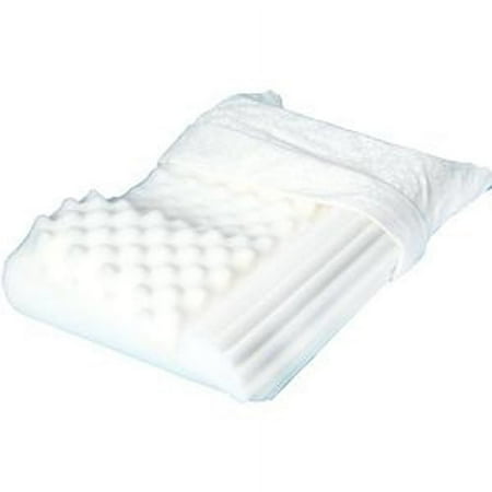 Hermell Products No Snore Pillow 19" x 15" White, Poly/Cotton-1 Each