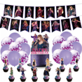 thumbnail image 1 of Decoración de pastel Taylor singer, tapa de cupcake para suministros de fiesta de cumpleaños Swift, 1 of 5