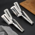 thumbnail image 3 of Pinzas de cocina 304, pinza multiusos de acero inoxidable Premium de 10,6 pulgadas, pinza para pan/abrazaderas para bistec/abrazadera para bistec frito/pinzas para barbacoa, 3 of 5