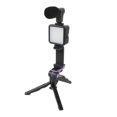 thumbnail image 3 of Phone Vlog Video Kit with Table Tripod Phone Holder with Cold Shoe Microphone LED Video Light Remote Shutter, 3 of 5