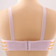 thumbnail image 4 of Maternity Nursing Bras for Breastfeeding, Pregnancy Deep V Neck Wireless Bra Pink 42, 4 of 6