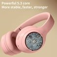 thumbnail image 5 of Kids Bluetooth Headphones, Wireless Headphones with HD ANC Microphone, 50 Hours Playtime, Safe Volume,Type C Fast Charging,Foldable Over Ear Headphones for Children/Teens/Smart Device, 5 of 8